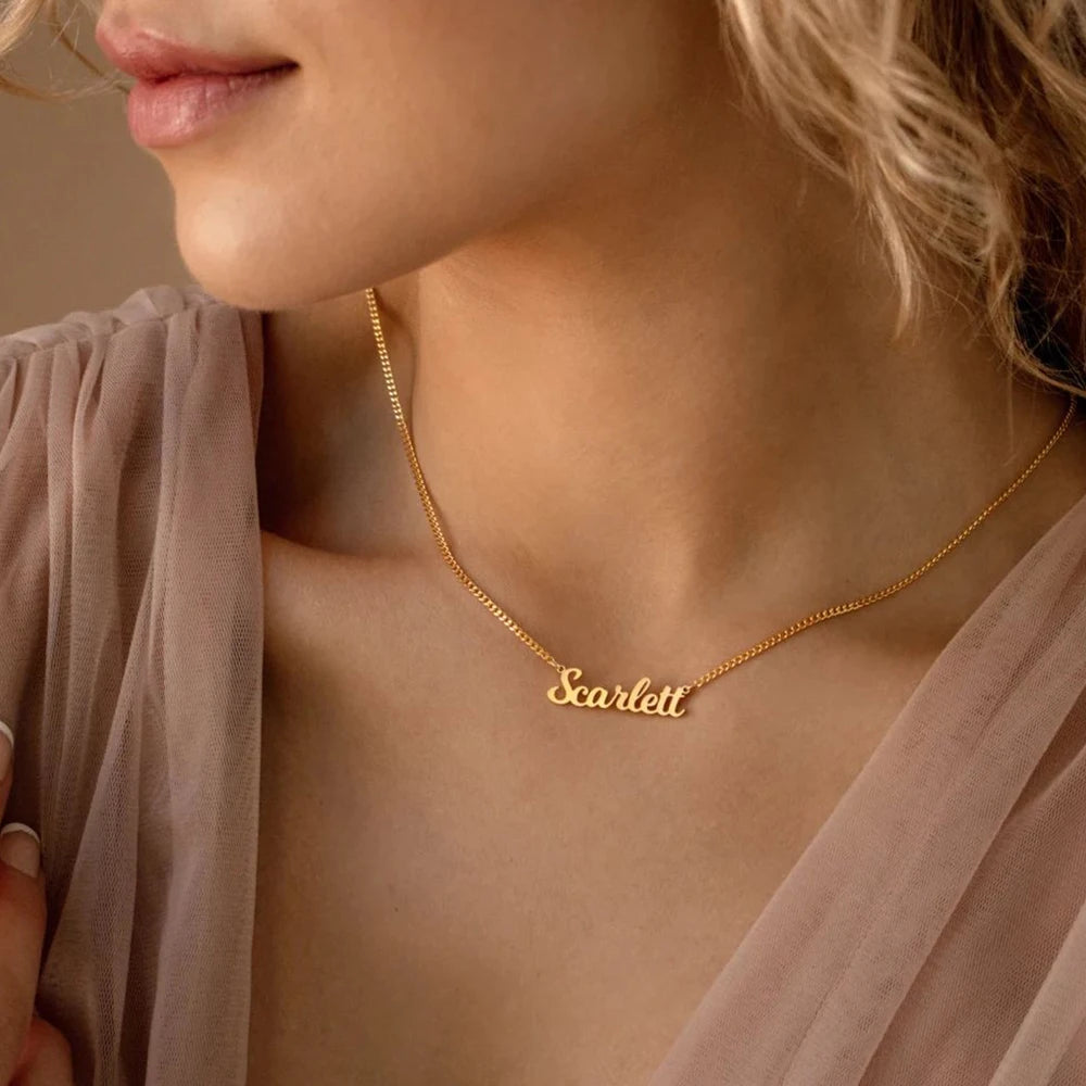 Coral Cute - Personalized Name Necklace