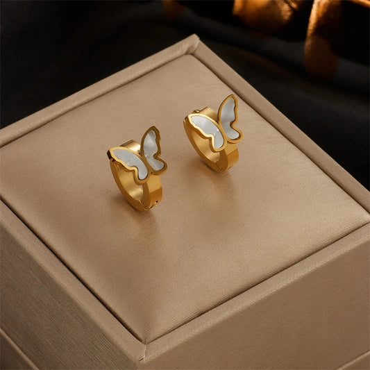 Steel Buttterfly - Earrings