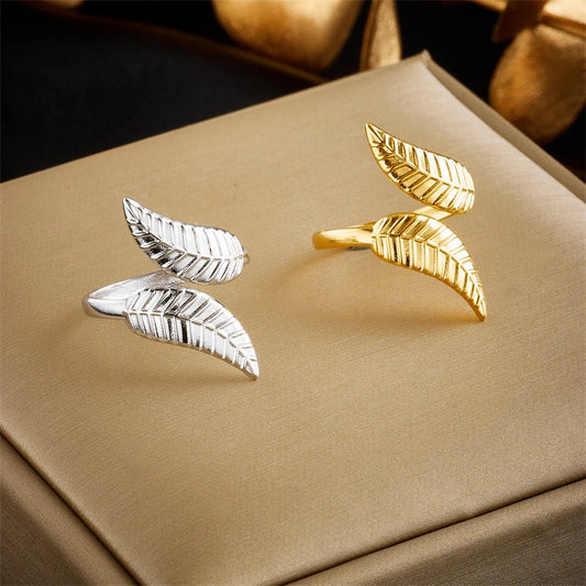 Gold Leaf - Adjustable Ring