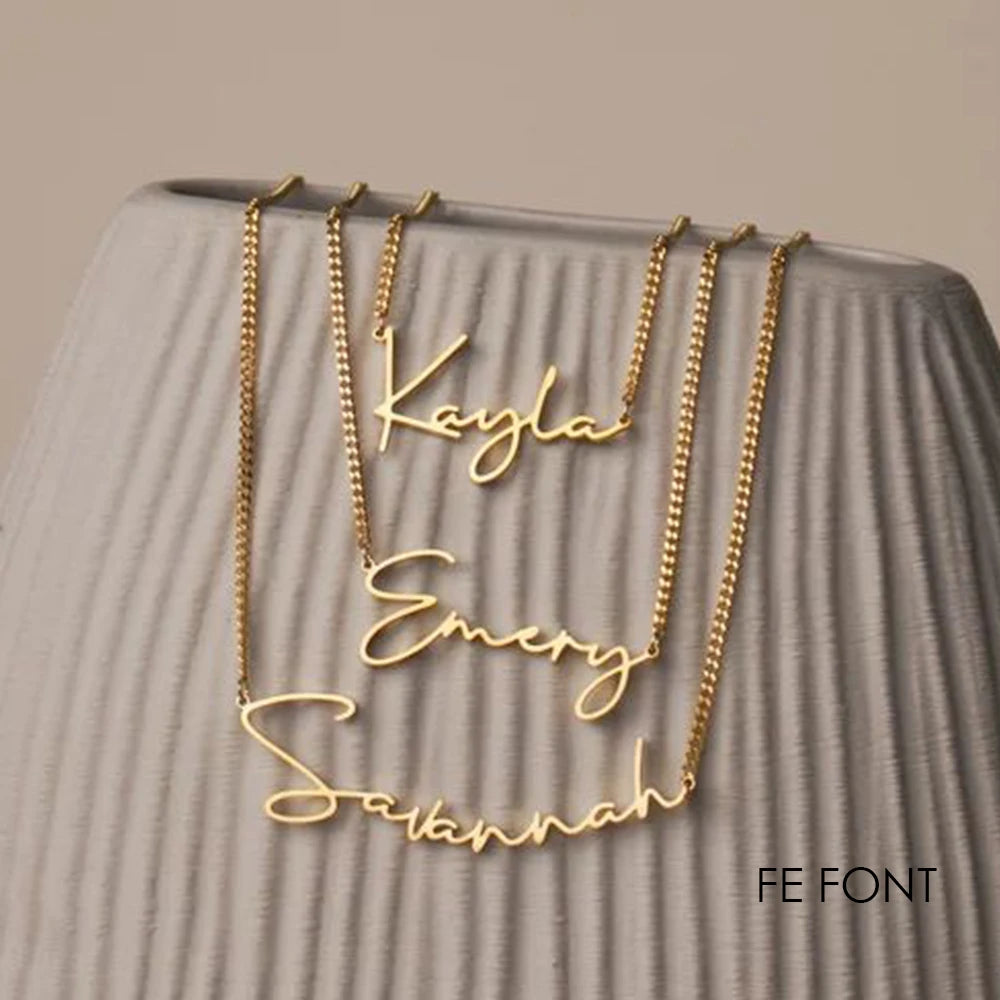 Coral Cute - Personalized Name Necklace