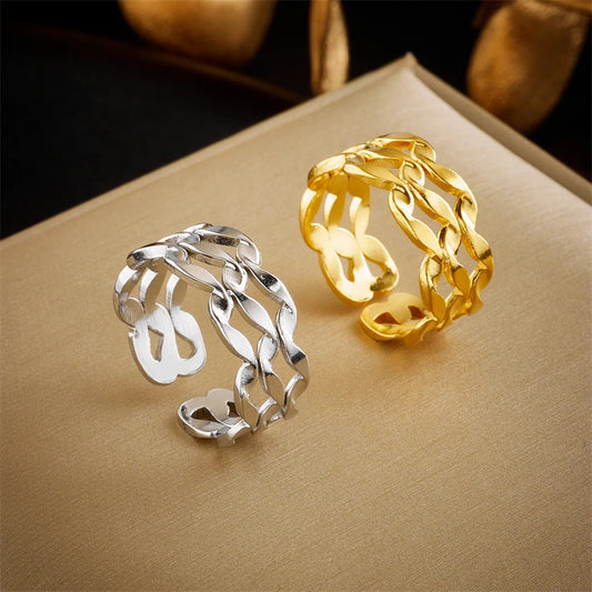 Wave Twist - Adjustable Ring