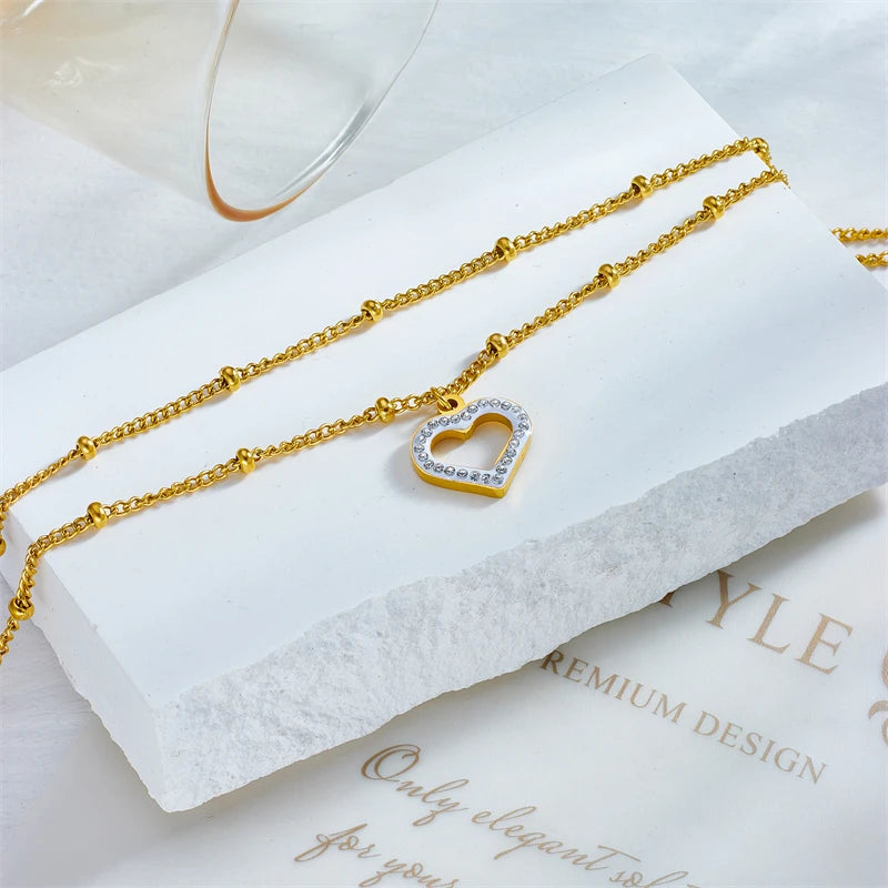 Multilayer Heart - Anklet