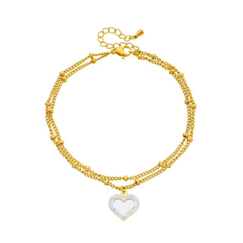 Multilayer Heart - Anklet