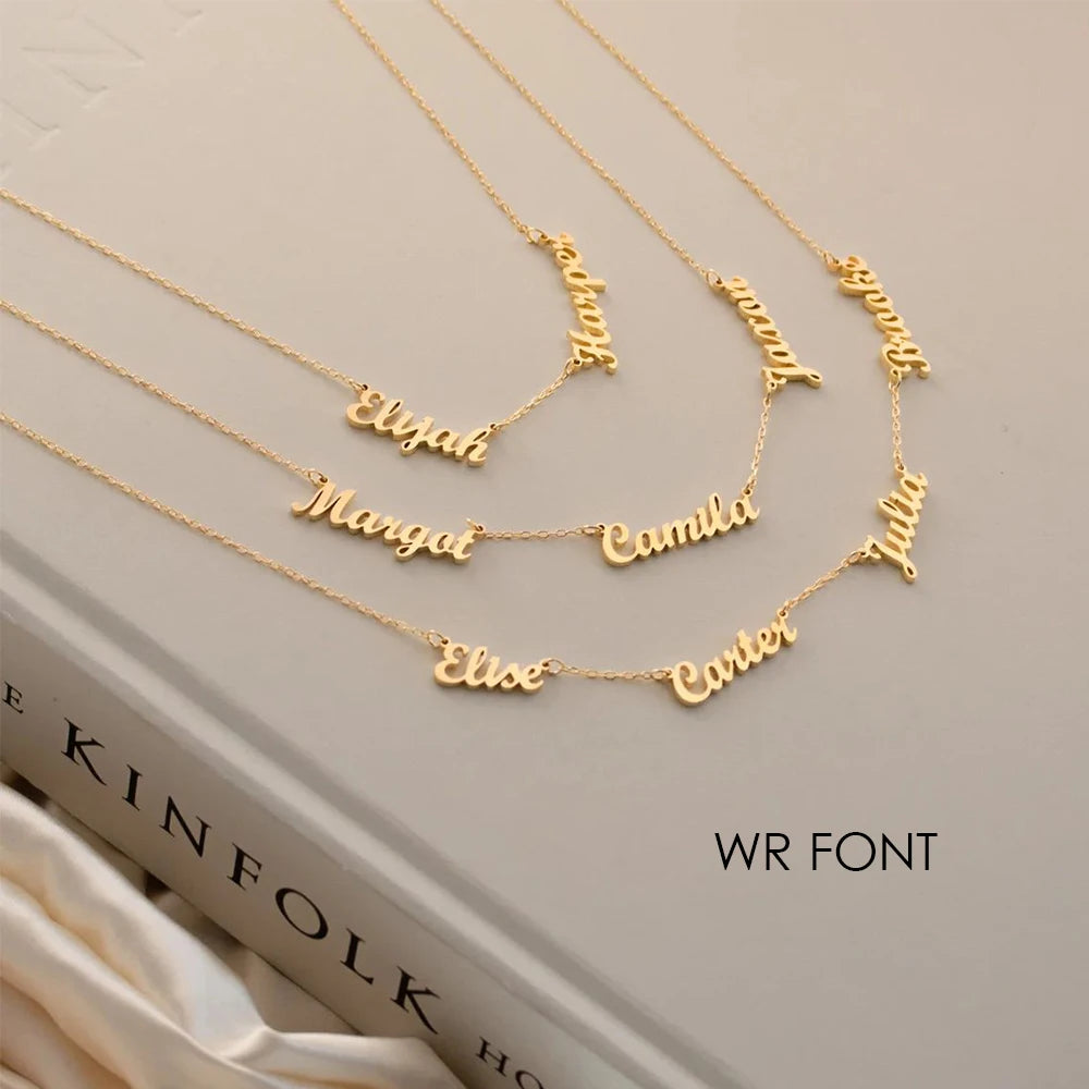 Attentive Palm - Personalized Name Necklace