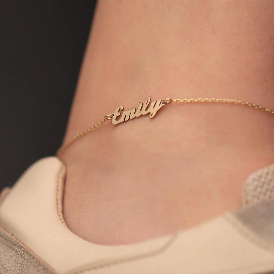 Fashion Girl - Personalized Name Anklet