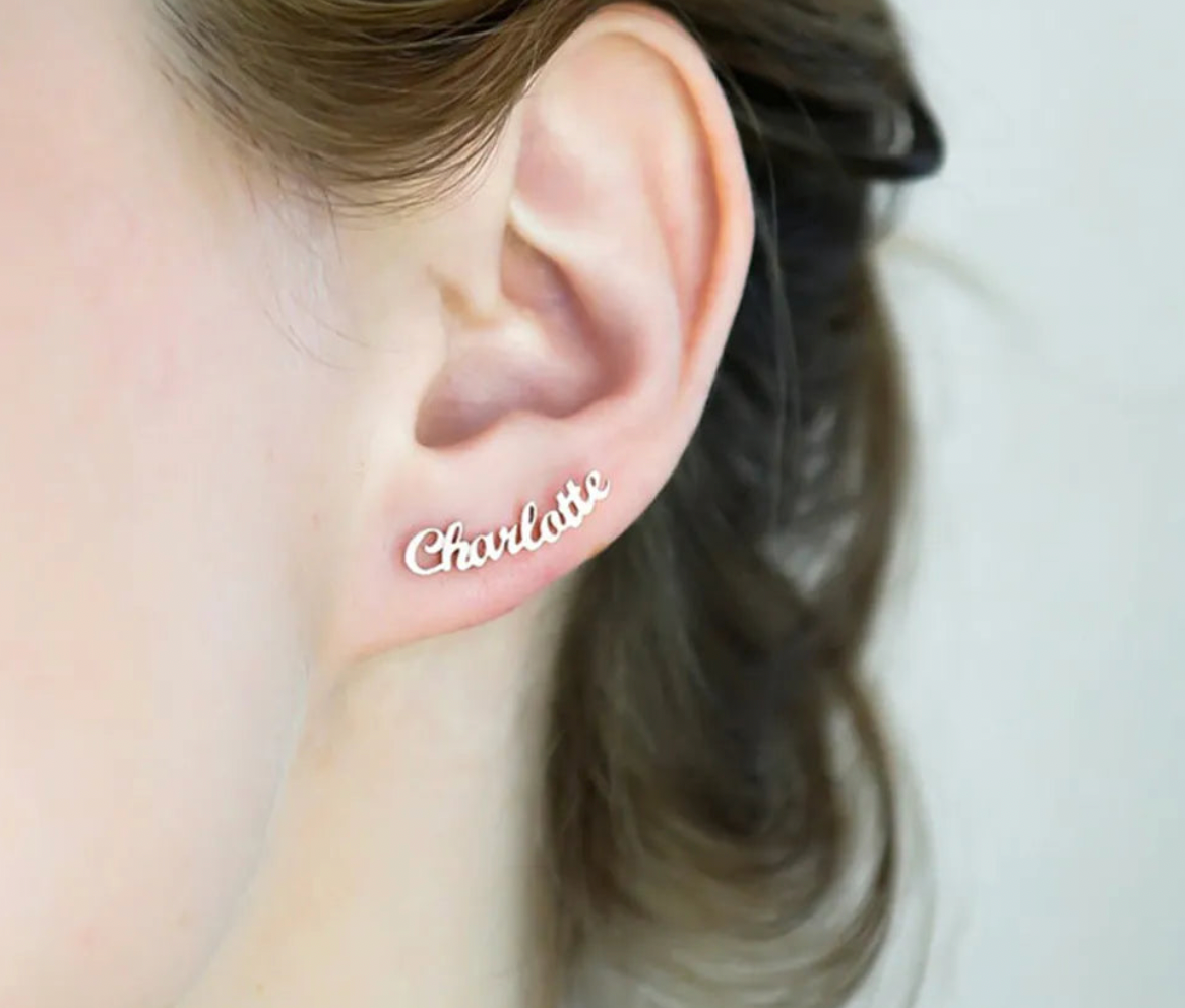 Simply Elegant - Personalized Name Earrings