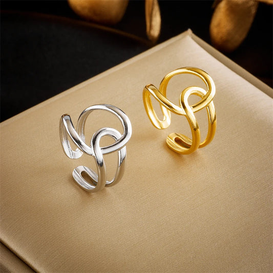 Geometric Twist - Adjustable Ring